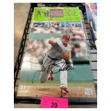 Signed John Burkett Baseball Photo & Card Set