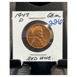 1947-D Lincoln Wheat Cent Gem Red Uncirculated