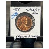 1965 Special Strike Lincoln Cent SP66/67