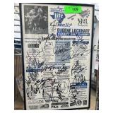 Framed Signed Eugene Lockhart Golf Classic Poster