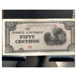 Japanese Government 50 Centavos Banknote