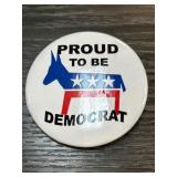 Proud to Be Democrat Pinback Button