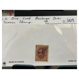 US One-Cent Postage Due Stamp
