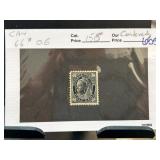 Canadian One Cent Black Stamp