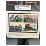 1979 Mint USA Olympic 15c Stamp Block
