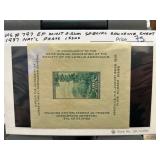 1937 National Parks Issue Souvenir Sheet