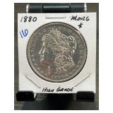 1880 Morgan Silver Dollar in High Grade