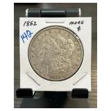1882 Morgan Dollar in Display Card