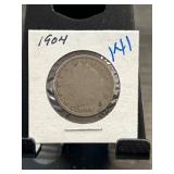 1904 Liberty Head V Nickel Coin