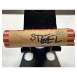 Roll of Steel Wheat Pennies Cents