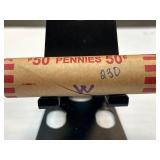 Roll of Mixed Date Wheat Pennies Cents