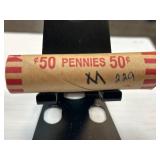 Roll of Mixed Date Wheat Pennies Cents