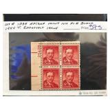 1954 T. Roosevelt Plate Block Stamps