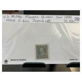 US #246 Franklin Bureau Stamp 1894 Mint