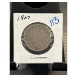 1907 Liberty Head Nickel in Holder