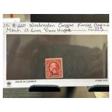 US #660 Washington Carmine Kansas Overprint