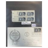 1964 JFK Plate Block and First Day Cover