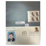 John F. Kennedy Commemorative Stamps and First Day