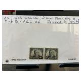 US #623 Woodrow Wilson Mint Stamp Pair