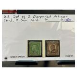 Two Overprinted Nebraska Stamps