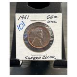 1951 Lincoln Wheat Cent in Gem Uncirculated Condit