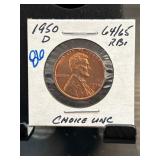1950-D Lincoln Wheat Cent Choice Uncirculated