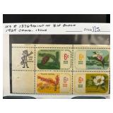 1969 US #1376-9 Mint NH ZIP Block Stamps