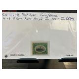 US #294 Green/Black Mint Stamp