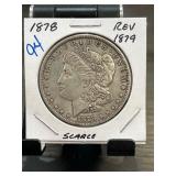 1878 Morgan Dollar with Reverse of 1879
