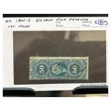 1861-1868 US Revenue 50-Cent Stamp
