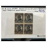 1923 US #610 Block of 4 St Louis Precancels