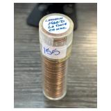 Roll of Lincoln 1960-D Late Date Cents