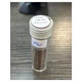 Roll of 1970 Lincoln Cents in Tube