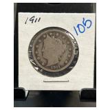 1911 Liberty Head Nickel in Holder