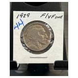 1929 Buffalo Nickel in Fine/Very Fine Condition