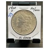 1900-O Morgan Silver Dollar AU/UNC Condition