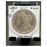 1883-O Morgan Silver Dollar in High Grade