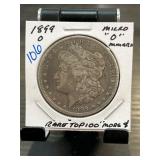 1899-O Morgan Silver Dollar with Micro O Mintmark