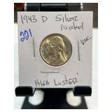 1943-D Jefferson Silver Nickel