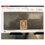 1871 U.S. Jefferson 10 Cent Stamp