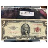 1953 $2 U.S. Red Seal Note