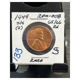 1949 Lincoln Cent RPM-008 Rare Variety