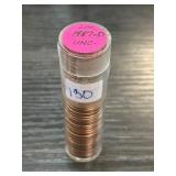 1987-D Uncirculated Lincoln Cents Roll