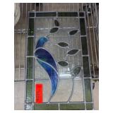 Stained Glass Panel With Floral Design