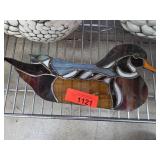 Stained Glass Duck Shaped Art Piece