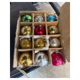 Vintage Older Glass Ornaments in Box