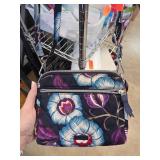 Vera Bradley Quilted Shoulder Bag With Zipper Clos