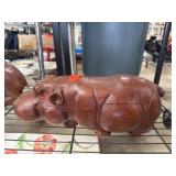 Carved Wooden Hippopotamus Sculpture