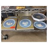 Wedgwood Christmas Plates with Boxes