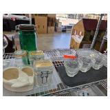 Household Items and Glassware Set